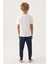 Lisanslı Straight Krem Erkek Çocuk Pijama Takımı 5