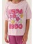 Lisanslı Printed Mor Kız Çocuk Pijama Takımı 4