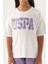 Lisanslı Floral Text Krem Kız Çocuk Pijama Takımı 4