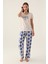 Lıfe Bej Kadın Kısa Kol Pijama Takımı 1