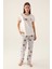Nıght Krem Kadın Kısa Kol Pijama Takımı 1
