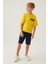 With Emblem Sarı Erkek Çocuk Bermuda Takım 2
