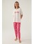 Cool Krem Kadın Kısa Kol Pijama Takımı 1