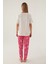 Cool Krem Kadın Kısa Kol Pijama Takımı 5