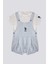 Lisanslı Suspender Overalls Açık Mavi Erkek Bebek Takımı 1