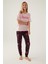 Cool Toz Pembe Kadın Kısa Kol Pijama Takımı 2