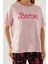 Cool Toz Pembe Kadın Kısa Kol Pijama Takımı 4