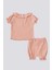 Pattern Pembe Kız Bebek Pijama Takımı 2