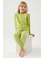 Kız Çocuk Yeşil Pijama Takımı 3