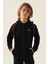 Zippered Siyah Erkek Çocuk Sweatshirt 1