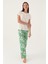 Palm Bej Kadın Kısa Kol Pijama Takımı 3