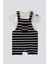 Lisanslı Striped Overalls Lacivert Erkek Bebek Takımı 1