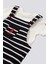 Lisanslı Striped Overalls Lacivert Erkek Bebek Takımı 3