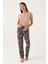 Straight Bej Kadın Kısa Kol Pijama Takımı 1