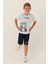 Surf Beyaz Erkek Çocuk Bermuda Takım 2