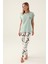 Cute Yeşil Kadın Kısa Kol Pijama Takımı 1