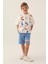 Skate My Life Krem Erkek Çocuk Bermuda Takım 1
