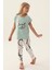 Sweet Yeşil Kız Çocuk Pijama Takımı 2