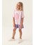 Strawberry Mor Kız Çocuk Şort Takım 2