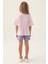 Strawberry Mor Kız Çocuk Şort Takım 5