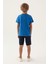 Lisanslı Crew Neck Cobalt Erkek Çocuk Bermuda Takım 5