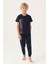 Lisanslı Graphic Lacivert Erkek Çocuk Pijama Takımı 1