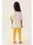 Lisanslı Rose Krem Kız Çocuk Pijama Takımı 5