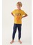 Lisanslı Hat Hardal Erkek Çocuk Pijama Takımı 1