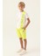 Lisanslı Striped Krem Erkek Çocuk Bermuda Takım 1