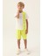 Lisanslı Striped Krem Erkek Çocuk Bermuda Takım 2
