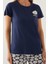 Beach Koyu Indigo Kadın Kısa Kol Pijama Takımı 4