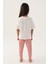 Lisanslı Daisy Krem Kız Çocuk Pijama Takımı 5