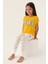 Lisanslı Text Printed Sarı Kız Çocuk Pijama Takımı 2