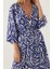 Fancy Lacivert Kadın 3lü Kısa Kol Kısa Kol Pijama Takımı 5
