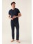 Comfortable Lacivert Erkek Pijama Takımı 3