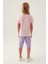 Gril Toz Pembe Kız Çocuk Kapri Takım 5