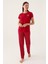 The Bordo Kadın Kısa Kol Pijama Takımı 3