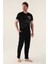Symmetry Siyah Erkek Pijama Takımı 1