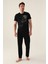 Symmetry Siyah Erkek Pijama Takımı 2