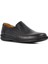 816612 Siyah Erkek Deri Slip On Ayakkabı 1