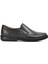 816612 Siyah Erkek Deri Slip On Ayakkabı 2