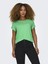 15106662 Genis Yaka Kol Katlamali Kadın Body - Neon Yesil 1