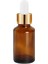 Amber Cam Şişe 30ML Metal Gold Kapak Cam Damlalıklı 48 Adet 1