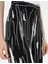Kadın Siyah Cupro Desenli Wide Leg Pantolon 50284525-VR046 5