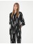 Kadın Siyah Comfort Fit Uzun Kollu Gömlek 50284765-VR046 1