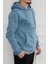 Hscstore Erkek Kanguru Cepli Kapüşonlu Mavi Sweatshirt - 2901 2