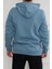 Hscstore Erkek Kanguru Cepli Kapüşonlu Mavi Sweatshirt - 2901 3