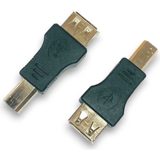 Tek-İş USB A Dişi - USB B Erkek Adaptör Dönüştürücü USB Dişi USB B Erkek Yazıcı Giriş Ucu Erkek