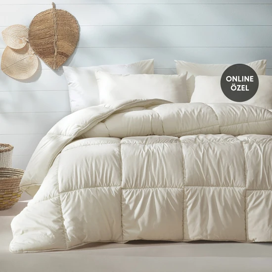 Yataş Bedding Macaron Tek Kişilik  Yorgan - Yastık Set - Krem