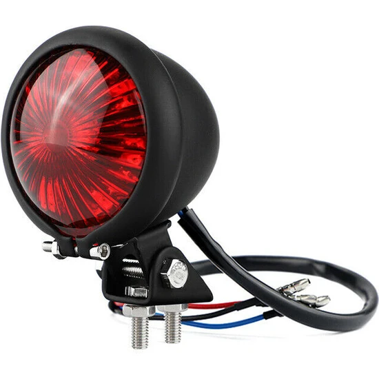 Motosiklet LED Arka Kuyruk Işık Fren Stop Lambası Chopper Cafe Siyah Için LED Arka Işık (Yurt Dışından)